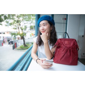 KnK ISA Mini Backpack- Wine Red